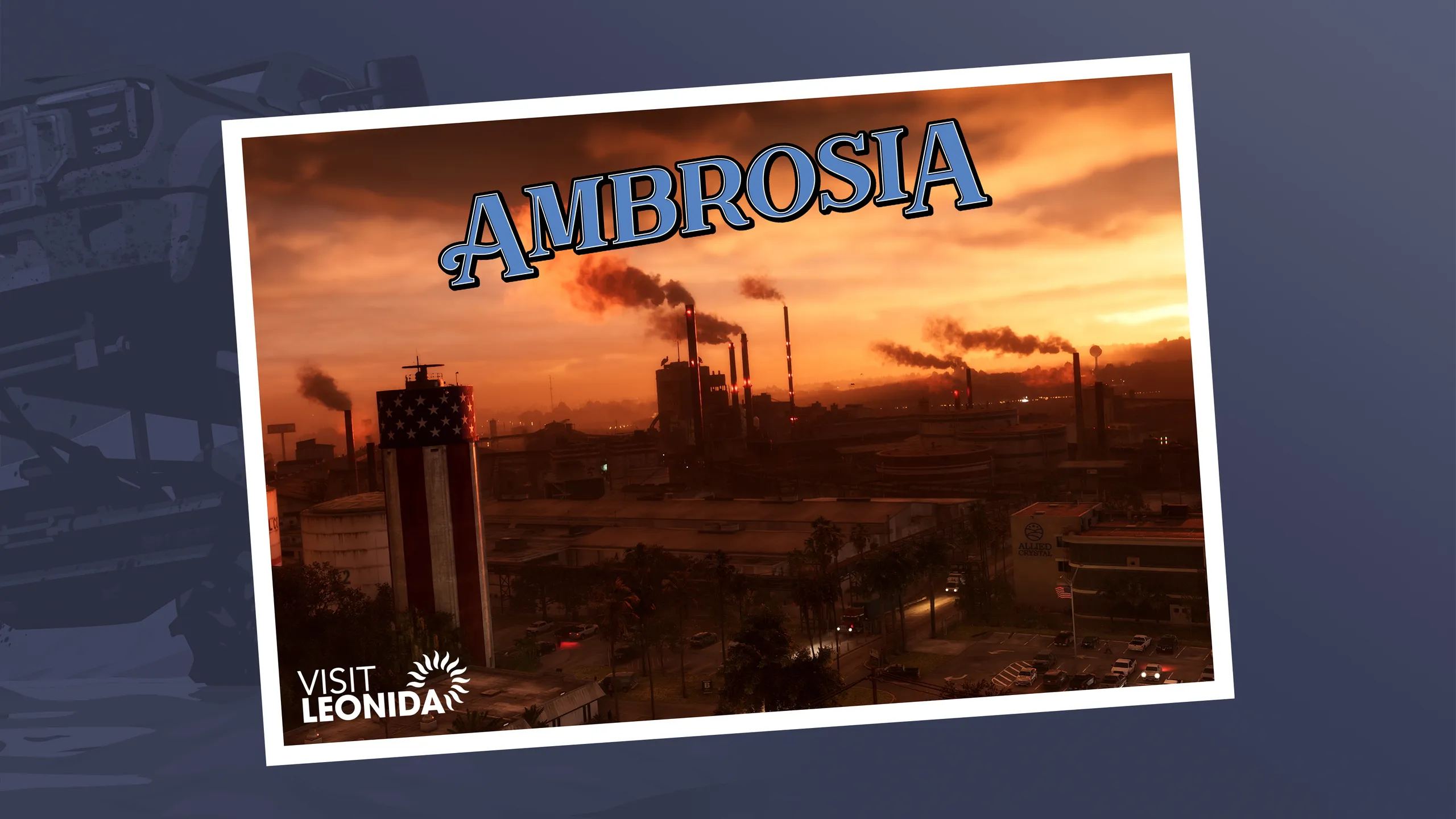Visit Leonida postcard for Ambrosia