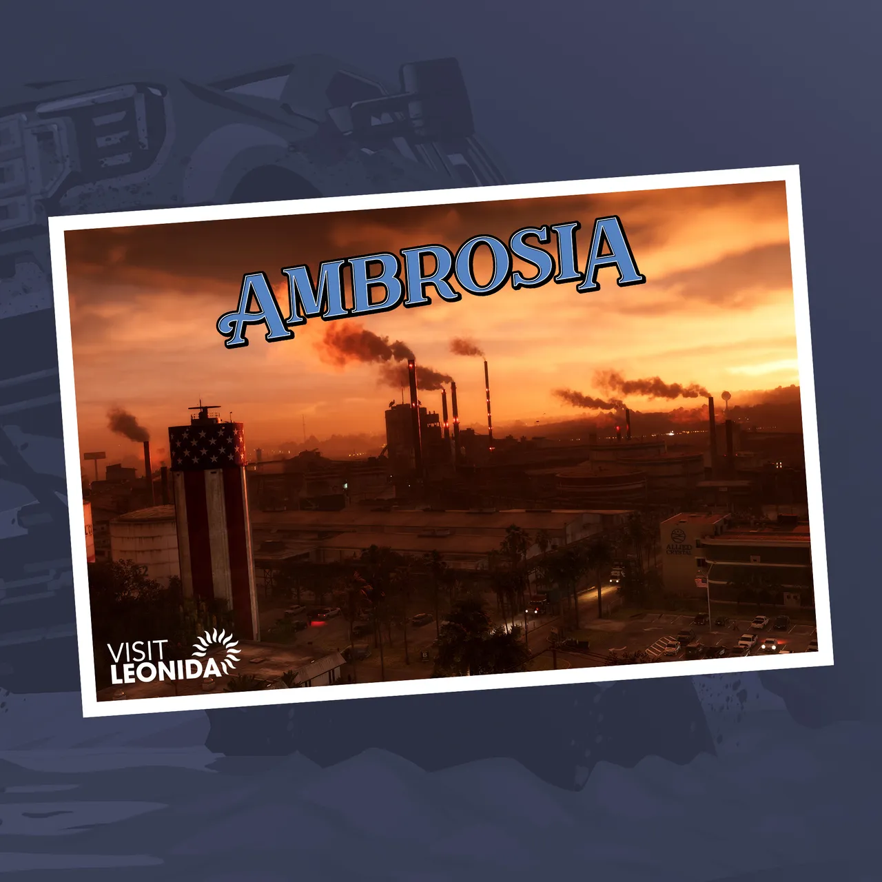Visit Leonida postcard for Ambrosia