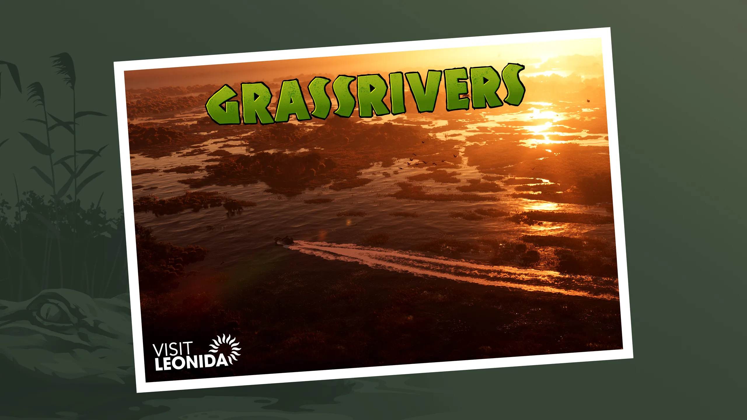 Visit Leonida postcard for Grassrivers