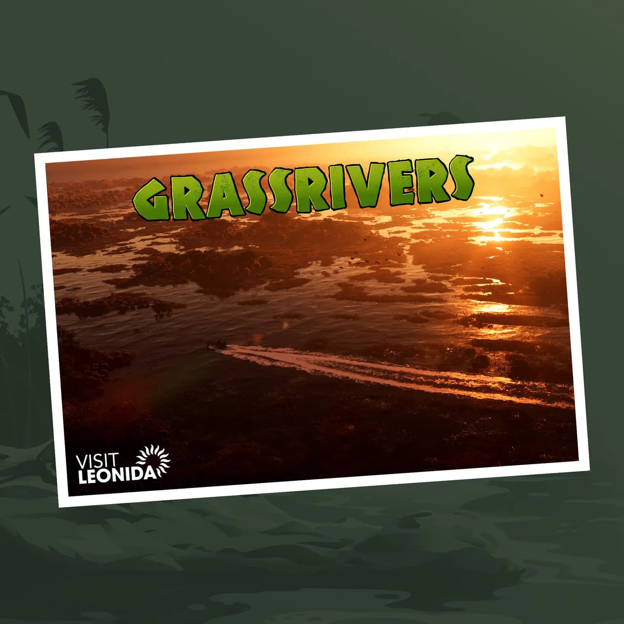 Visit Leonida postcard for Grassrivers